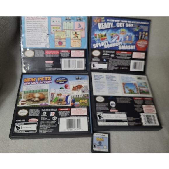 Lot 5 Nintendo DS Kids Games Spore Wipeout Petz Hamsterz 2 Big Brain Academy - Picture 7 of 8